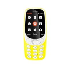 Nokia 3310 Dual yellow ENG/RUS цена и информация | Мобильные телефоны | pigu.lt