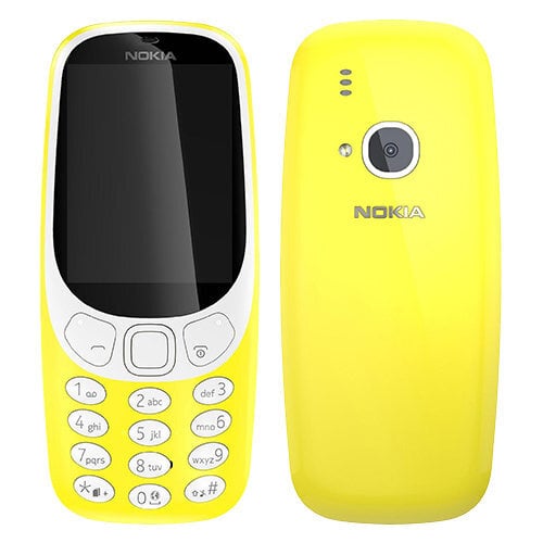 Nokia 3310 (2017), Dual SIM, ENG, Yellow kaina ir informacija | Mobilieji telefonai | pigu.lt