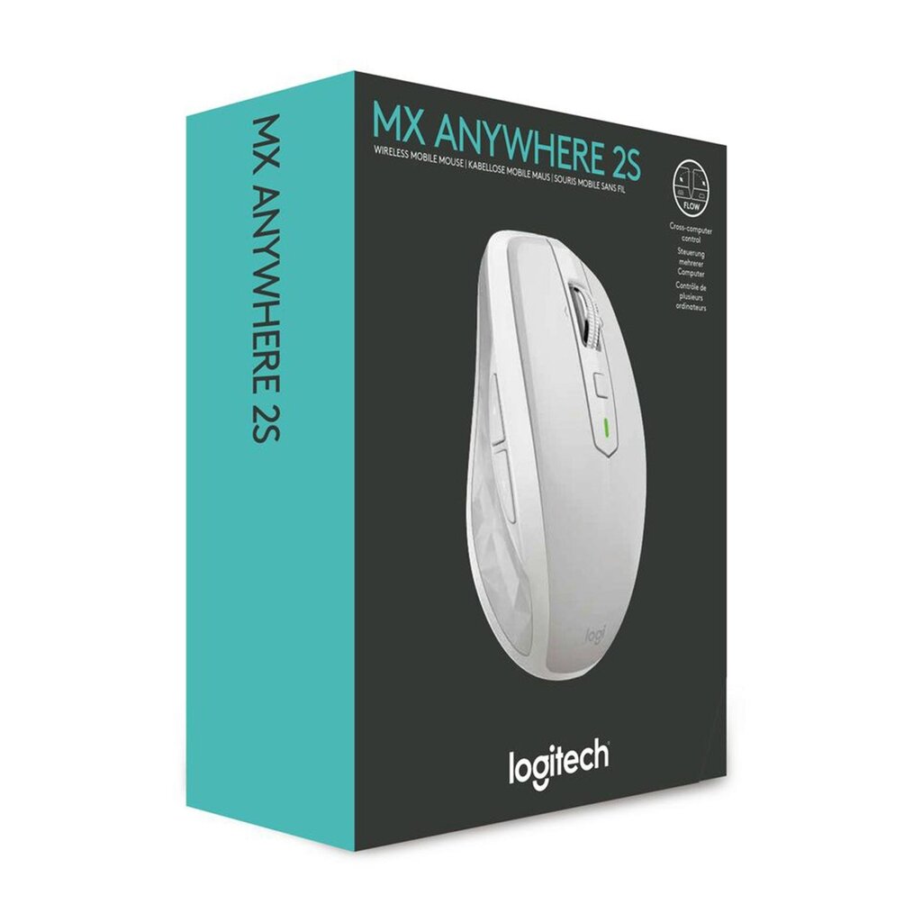 Logitech MX Anywhere 2S Baltai Pilka цена и информация | Pelės | pigu.lt