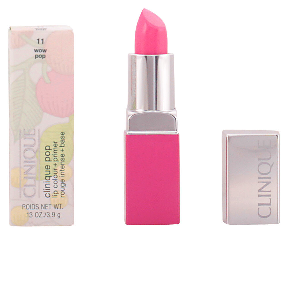 Lūpų dažai ir gruntas lūpoms Clinique Pop Lip Colour + Primer, 11 Wow Pop, 3,9 g kaina ir informacija | Lūpų dažai, blizgiai, balzamai, vazelinai | pigu.lt