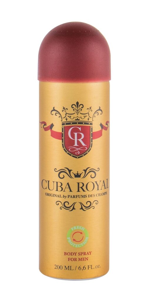 Purškiamas dezodorantas Cuba Original Cuba Royal vyrams, 200 ml цена и информация | Parfumuota kosmetika vyrams | pigu.lt