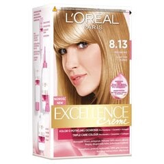 Plaukų dažai L’Oreal Paris Excellence Creme, 8.13 Light iced blonde kaina ir informacija | Plaukų dažai | pigu.lt