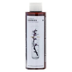 Увлажняющий шампунь для волос с экстрактом миндаля и льняным маслом Korres, 250 мл цена и информация | Шампуни | pigu.lt