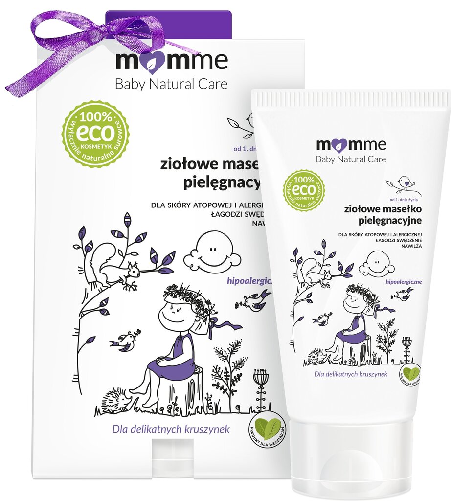 Maitinamasis veido ir kūno kremas vaikams su žolelėmis MomMe Baby Natural Care 150 ml kaina ir informacija | Kosmetika vaikams ir mamoms | pigu.lt