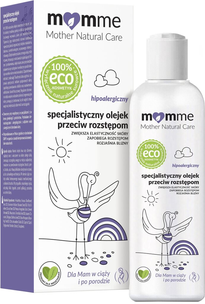 Aliejus nuo strijų MomMe Mother Natural Care, 150 ml цена и информация | Kosmetika vaikams ir mamoms | pigu.lt