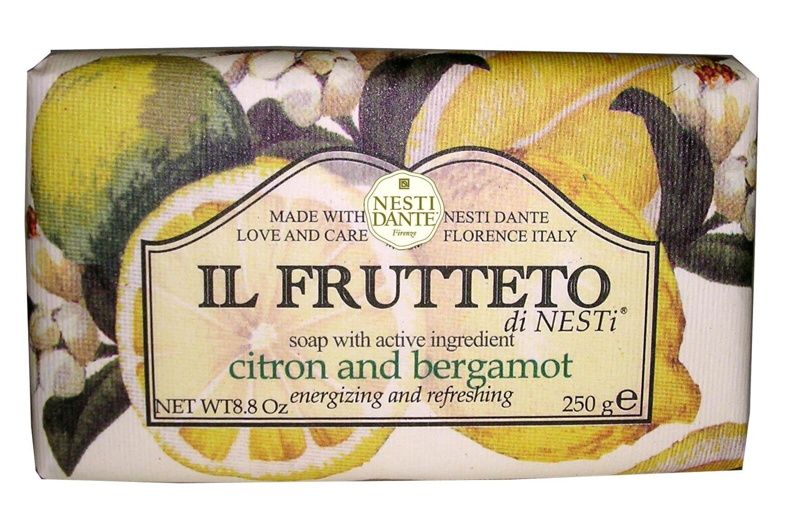 Natūralus muilas Nesti Dante Il Frutteto Citron And Bergamot 250 g kaina ir informacija | Muilai | pigu.lt