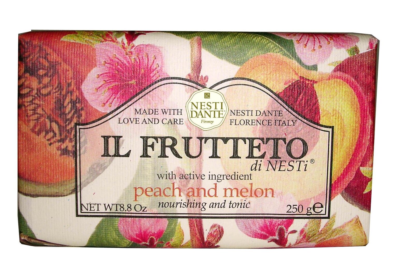 Natūralus muilas Nesti Dante Il Frutteto Peach And Melon, 250 g цена и информация | Muilai | pigu.lt