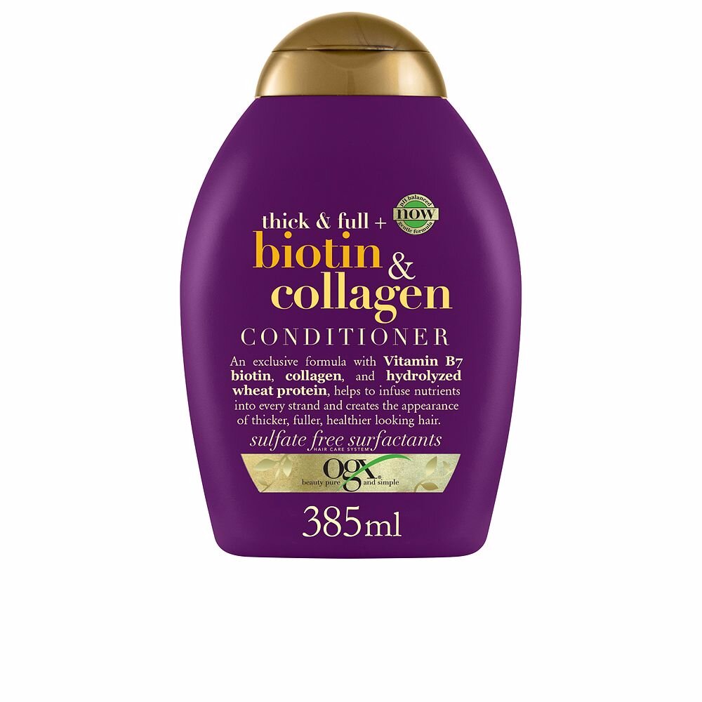 Kondicionierius OGX Collagen & Biotin, 385 ml kaina ir informacija | Balzamai, kondicionieriai | pigu.lt