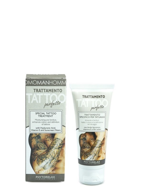 Drėkinamasis kremas tatuiruotėms Phytorelax Man Special Tattoo vyrams 75 ml kaina ir informacija | Kūno kremai, losjonai | pigu.lt