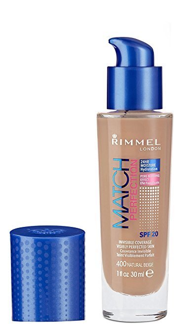 Makiažo pagrindas Rimmel London Macth & Perfection 30 ml, Nr.400 Natural Beige kaina ir informacija | Makiažo pagrindai, pudros | pigu.lt