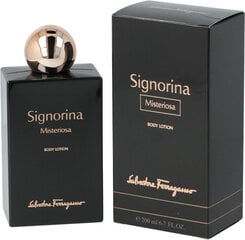 Parfumuotas kūno kremas moterims Salvatore Ferragamo Signorina Misteriosa, 200 ml kaina ir informacija | Parfumuota kosmetika moterims | pigu.lt