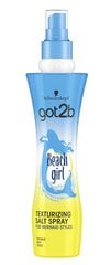 Plaukų purškiklis su druska Schwarzkopf Got2b Beach Girl 200 ml kaina ir informacija | Plaukų formavimo priemonės | pigu.lt