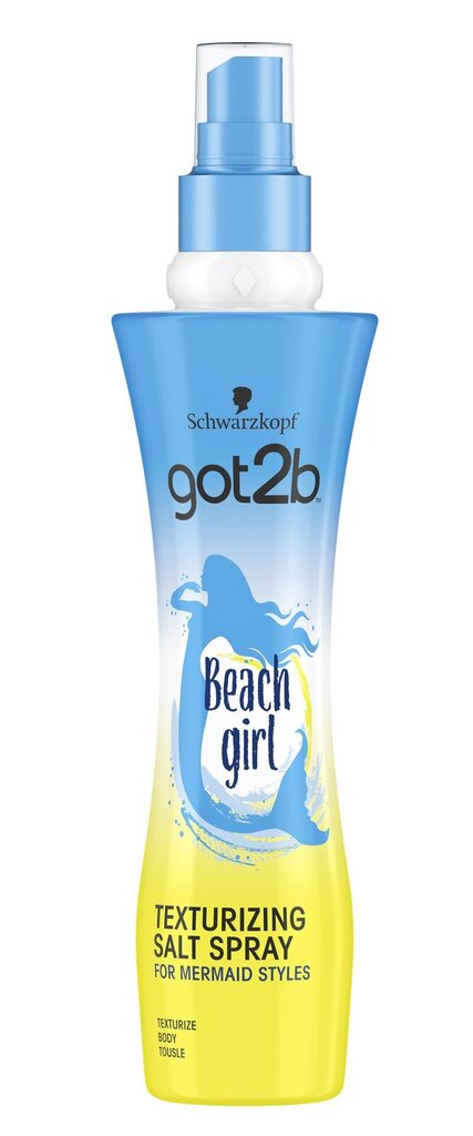 Plaukų purškiklis su druska Schwarzkopf Got2b Beach Girl 200 ml цена и информация | Plaukų formavimo priemonės | pigu.lt