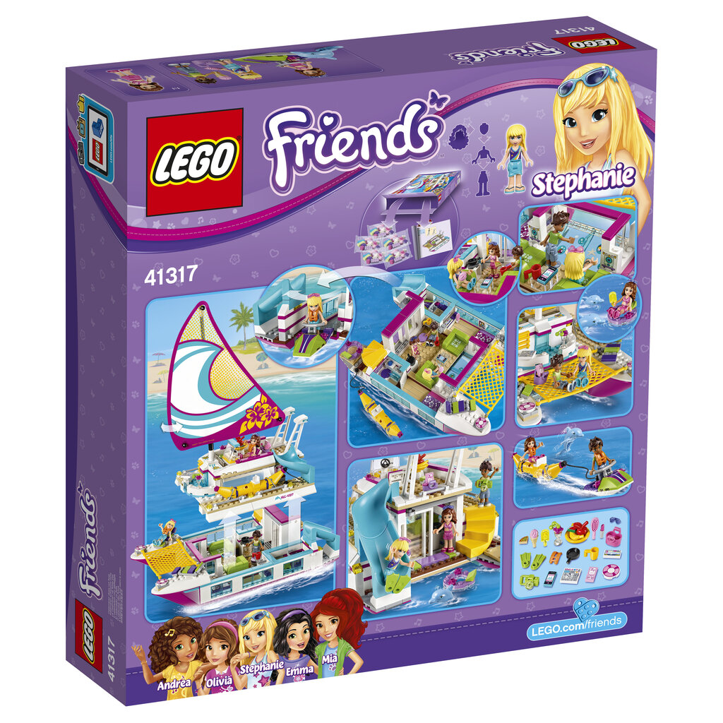 41317 LEGO® FRIENDS Saulėtasis katamaranas kaina ir informacija | Konstruktoriai ir kaladėlės | pigu.lt