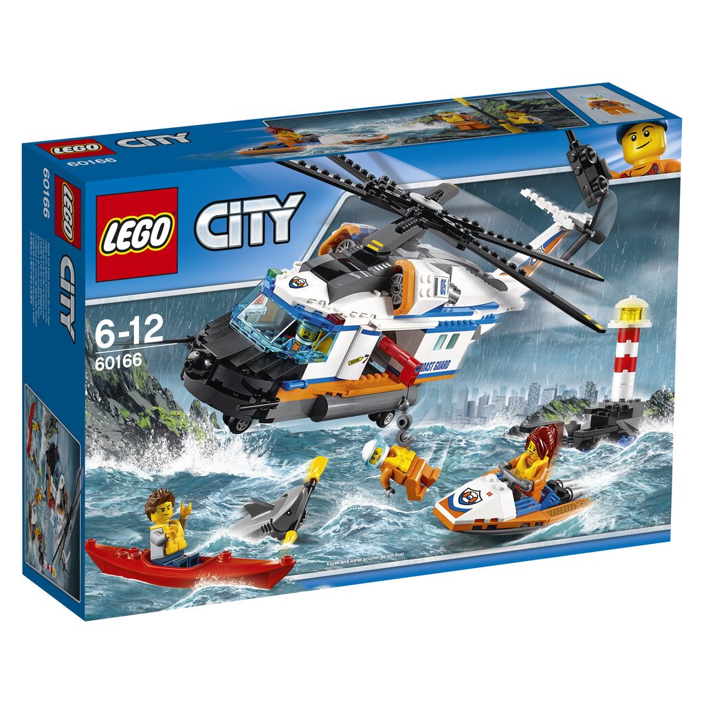 60166 LEGO® City Sunkusis gelbėjimo sraigtasparnis kaina ir informacija | Konstruktoriai ir kaladėlės | pigu.lt