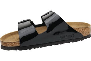 Šepetės moterims Birkenstock Arizona, juodos kaina ir informacija | Šlepetės moterims | pigu.lt