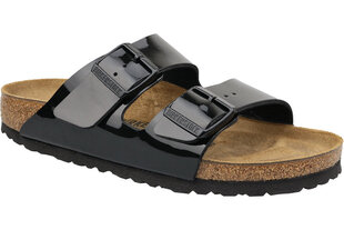 Тапочки женские Birkenstock Arizona, черные цена и информация | Женские тапочки | pigu.lt