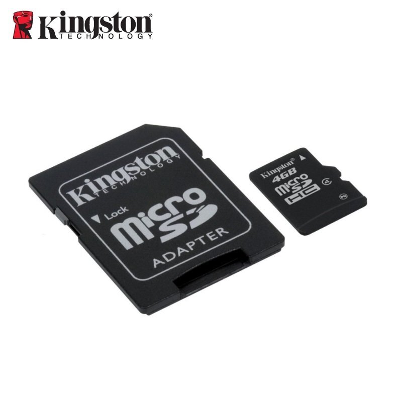 Kingston microSDHC 4GB, 4-tos klasės + SD adapteris kaina ir informacija | Atminties kortelės telefonams | pigu.lt