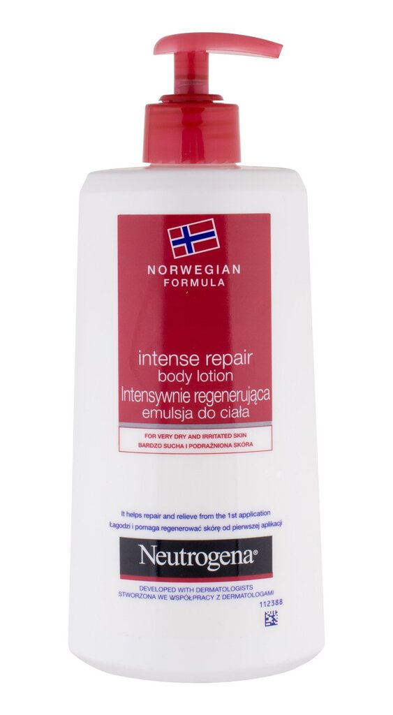 Kūno losjonas jautriai odai Neutrogena Intensive Regenerative, 400 ml цена и информация | Kūno kremai, losjonai | pigu.lt