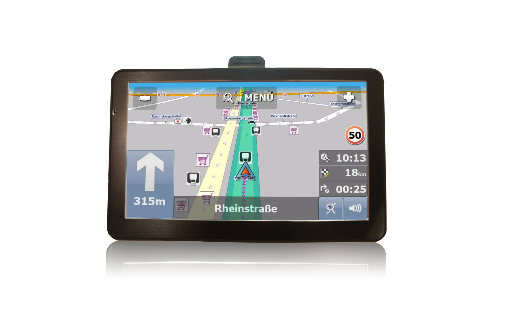 GPS navigacija Diniwid N7 цена и информация | GPS navigacijos | pigu.lt