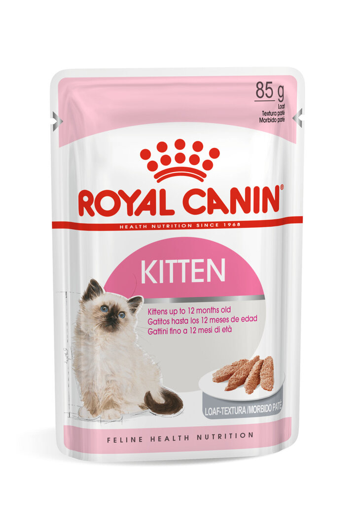 Konservai jaunoms katėms ROYAL CANIN Kitten, 12x85 g цена и информация | Konservai katėms | pigu.lt