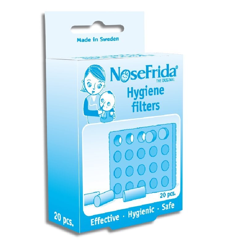 Higieniniai filtrai aspiratoriui Nosefrida®, 20 vnt. kaina ir informacija | Sveikatos priežiūros priemonės | pigu.lt