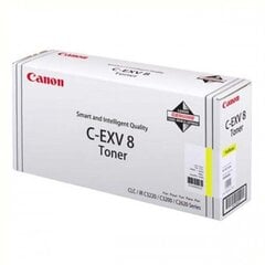 Canon C-EXV 8 (7626A002), geltona kasetė lazeriniams spausdintuvams, 25000 psl. kaina ir informacija | Kasetės lazeriniams spausdintuvams | pigu.lt