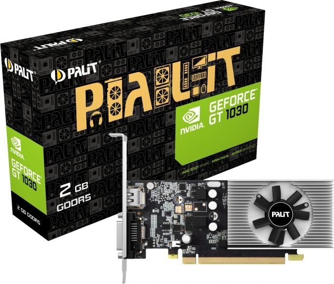 Palit GeForce GT 1030 kaina ir informacija | Vaizdo plokštės (GPU) | pigu.lt