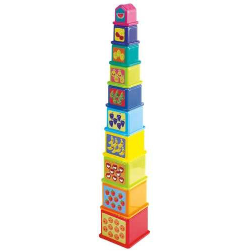 Edukacinės kaladėlės-piramidė Playgo INFANT&TODDLER, 2382 цена и информация | Žaislai kūdikiams | pigu.lt