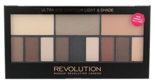 Палетка теней для век Makeup Revolution London Ultra Eye Contour Light & Shade, 14 г цена и информация | Тушь, средства для роста ресниц, тени для век, карандаши для глаз | pigu.lt