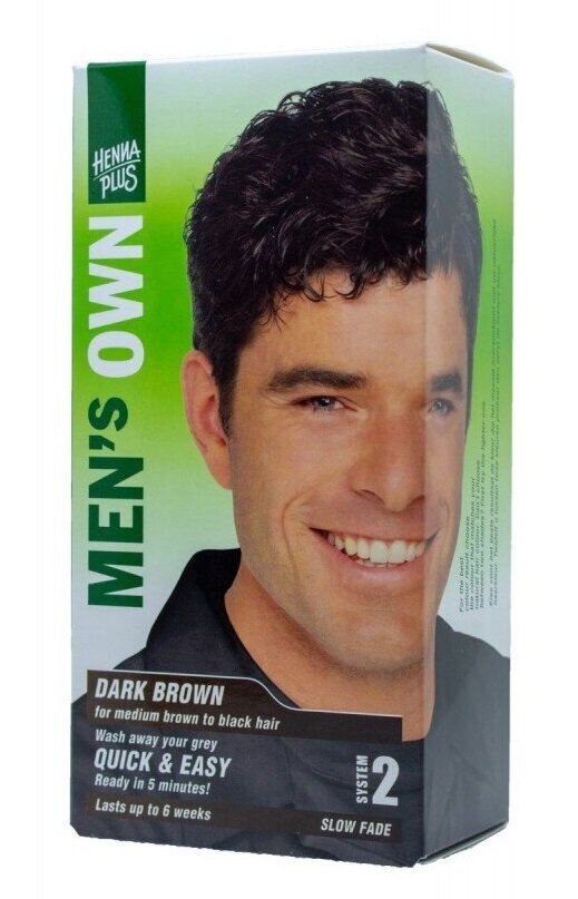 Plaukų dažai vyrams Hennaplus MEN's OWN spalva dark brown, 40 ml kaina ir informacija | Plaukų dažai | pigu.lt