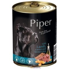 Piper su ėriena, morkomis ir rudais ryžiais, 400 g kaina ir informacija | Konservai šunims | pigu.lt