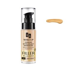 Крем тональный AA Filler Wrinkle Decrease Foundation Pro Age System 103 Light Beige, 30 мл цена и информация | Пудры, базы под макияж | pigu.lt