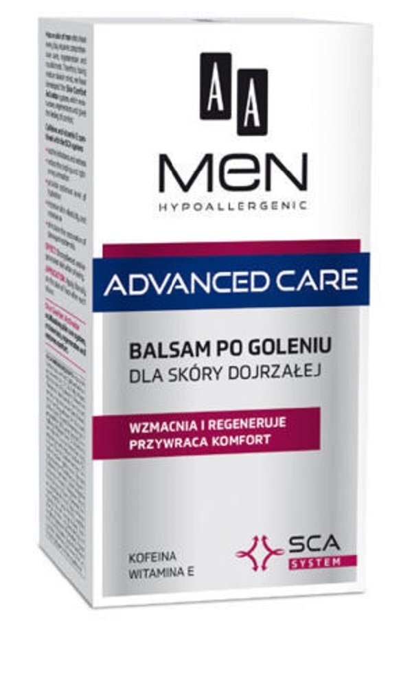 Balzamas po skutimosi AA Men Advanced Care 100 ml kaina ir informacija | Skutimosi priemonės ir kosmetika | pigu.lt