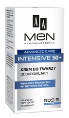 Питательный крем для лица мужской AA Men Intensive 50+, 50 мл цена и информация | Кремы для лица | pigu.lt