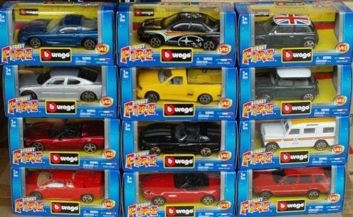 Automodelis Sreet Fire Bburago 1:43 kaina ir informacija | Žaislai berniukams | pigu.lt