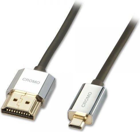 KABELIS HDMI-MIKRO HDMI 1M/41681 LINDY kaina ir informacija | Kabeliai ir laidai | pigu.lt