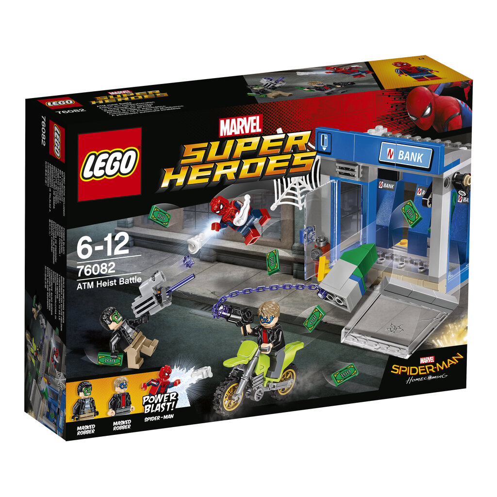 76082 LEGO® SUPER HEROES Bankomatų plėšikų mūšis kaina ir informacija | Konstruktoriai ir kaladėlės | pigu.lt