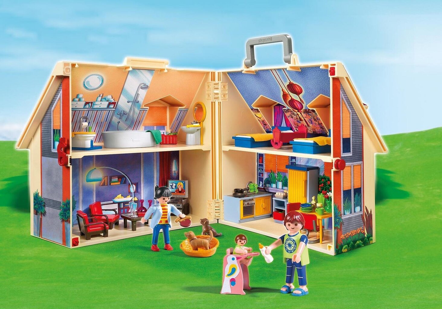 Konstruktorius 5167 PLAYMOBIL® Nešiojamas modernus lėlių namas kaina ir informacija | Konstruktoriai ir kaladėlės | pigu.lt