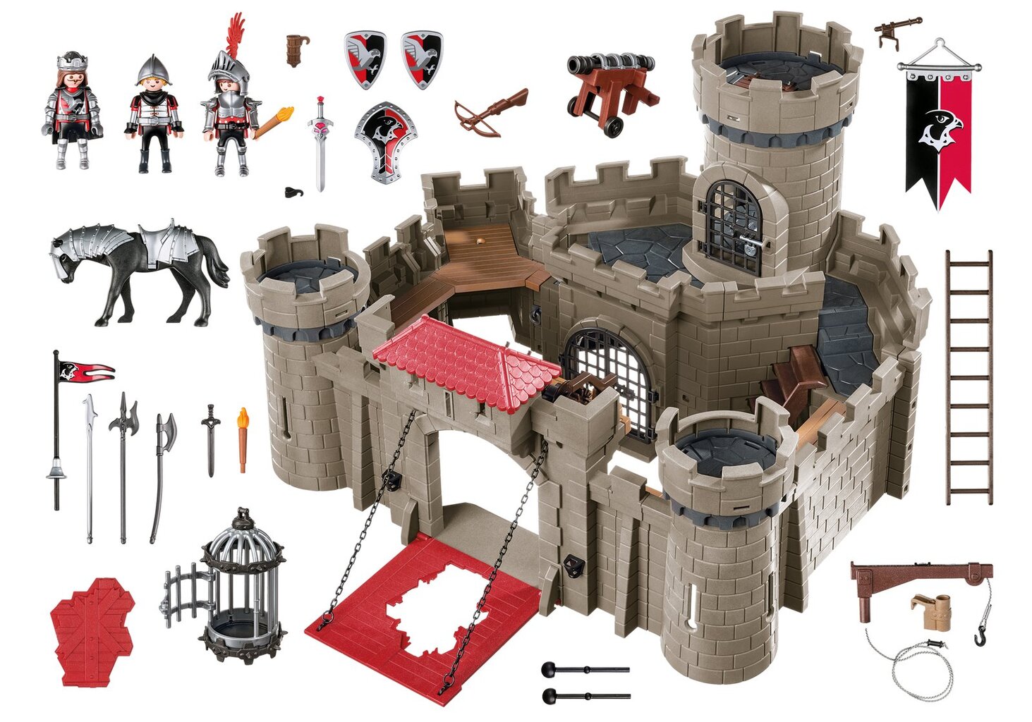 6001 PLAYMOBIL® Knights, Vanago riterių pilis kaina ir informacija | Konstruktoriai ir kaladėlės | pigu.lt