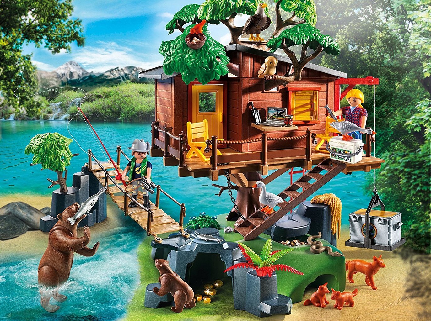 Konstruktorius 5557 PLAYMOBIL® Wild Life, Nuotykių namelis medyje цена и информация | Konstruktoriai ir kaladėlės | pigu.lt