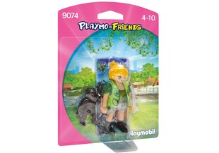 Конструктор 9074 PLAYMOBIL® Playmo-Friends, Zookeeper with Baby Gorilla цена и информация | Конструкторы и кубики | pigu.lt