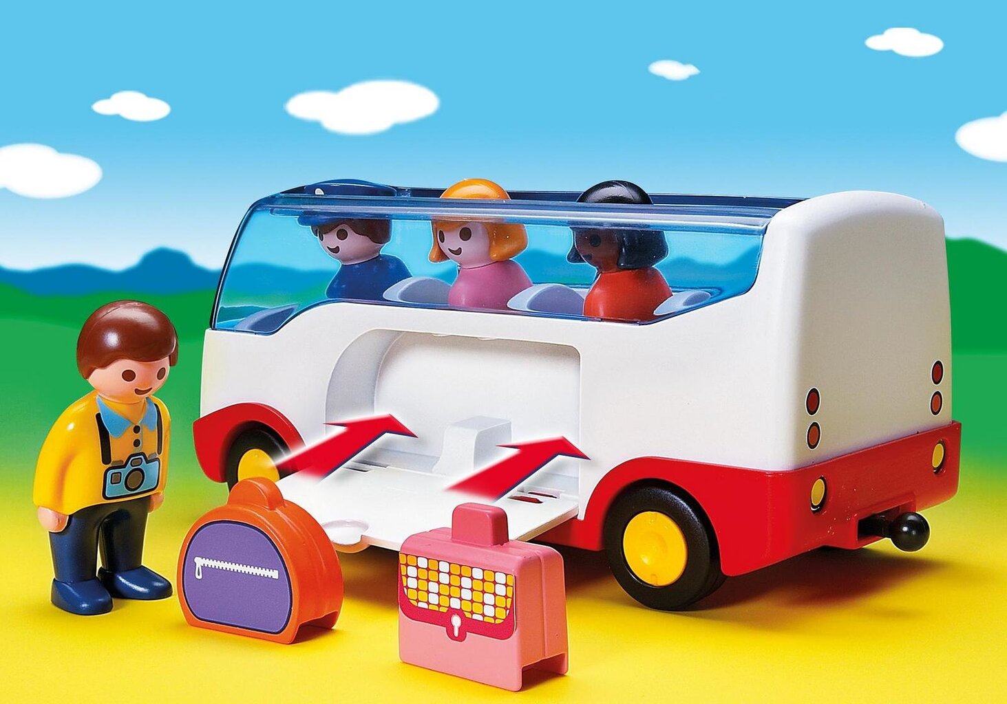 6773 PLAYMOBIL® 1.2.3 Oro uosto autobusiukas цена и информация | Konstruktoriai ir kaladėlės | pigu.lt