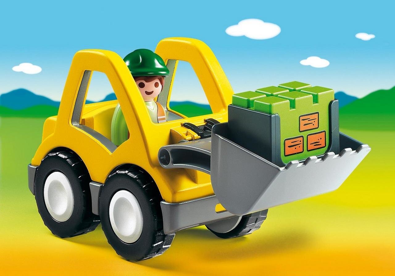 6775 PLAYMOBIL® 1.2.3 Autokrautuvas su vairuotoju kaina ir informacija | Konstruktoriai ir kaladėlės | pigu.lt