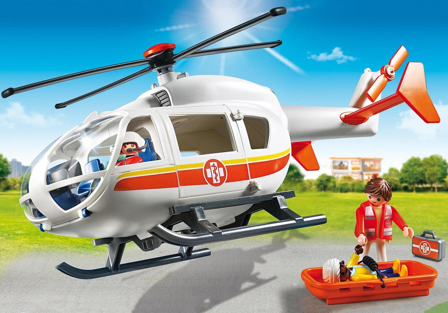 Konstruktorius 6686 PLAYMOBIL® City Life, Greitosios pagalbos straigtasparnis цена и информация | Konstruktoriai ir kaladėlės | pigu.lt