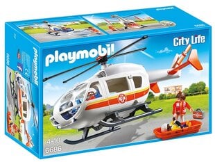 Konstruktorius 6686 PLAYMOBIL® City Life, Greitosios pagalbos straigtasparnis kaina ir informacija | Konstruktoriai ir kaladėlės | pigu.lt