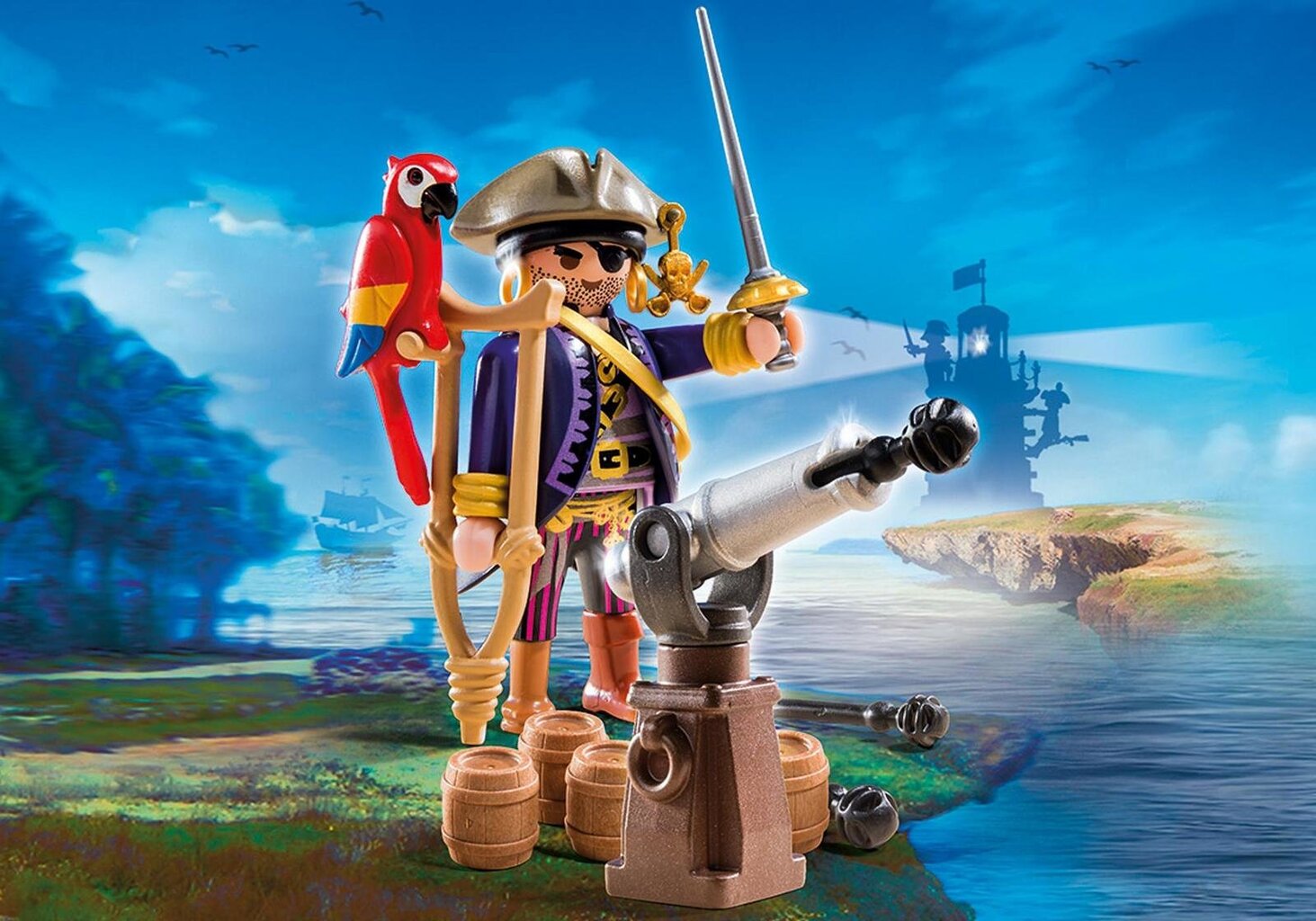 Kонструктор 6684 PLAYMOBIL® Pirates, Pirate Captain цена | pigu.lt