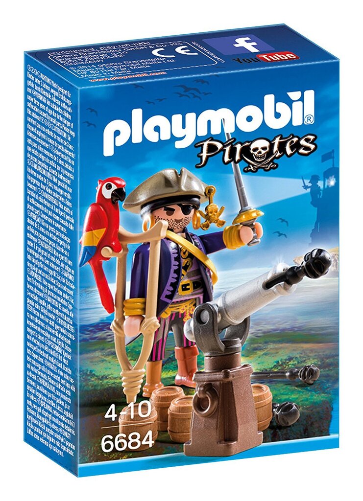 6684 PLAYMOBIL® Pirates, Piratų kapitonas цена и информация | Konstruktoriai ir kaladėlės | pigu.lt