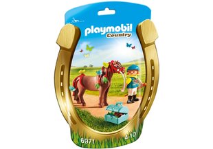 6971 PLAYMOBIL® Country Collectable Groomer with Butterfly Pony kaina ir informacija | Konstruktoriai ir kaladėlės | pigu.lt