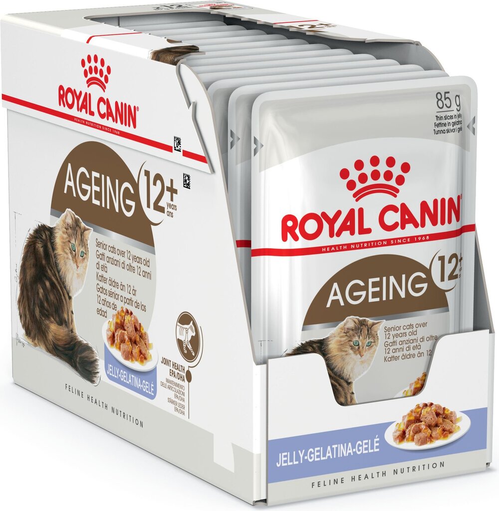 Royal Canin vyresnio amžiaus katėms Ageing +12, 12x85 g цена и информация | Konservai katėms | pigu.lt